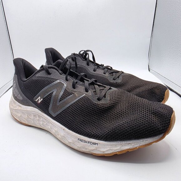 New Balance Fresh Foam Arishi v4 Mens Size 15 Black Silver Gum Shoes Athletic - Picture 1 of 13